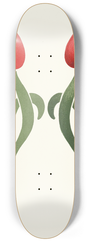 James Ward - Flat and Uniform Application of Colours at A, and Gradated Effect of the same Colours,used with a Full Brush at B 8.25 inch art skate deck