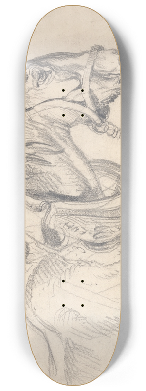 James Ward - Head and Shoulders of a Cart Horse 8.25 inch art skate deck James Ward - Head and Shoulders of a Cart Horse 8.25 inch art skate deck
