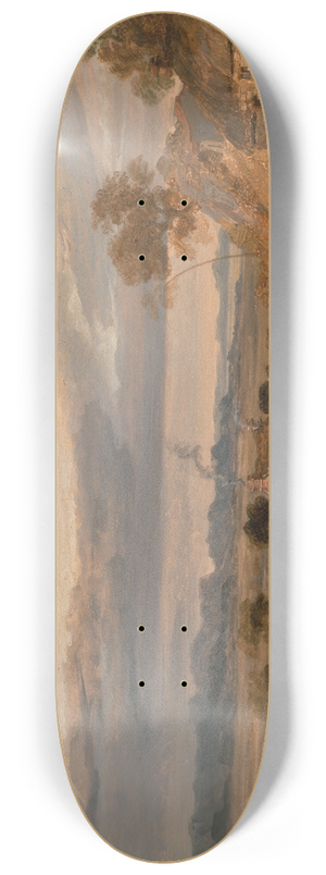 James Ward - Landscape with Cottages 8.25 inch art skate deck James Ward - Landscape with Cottages 8.25 inch art skate deck