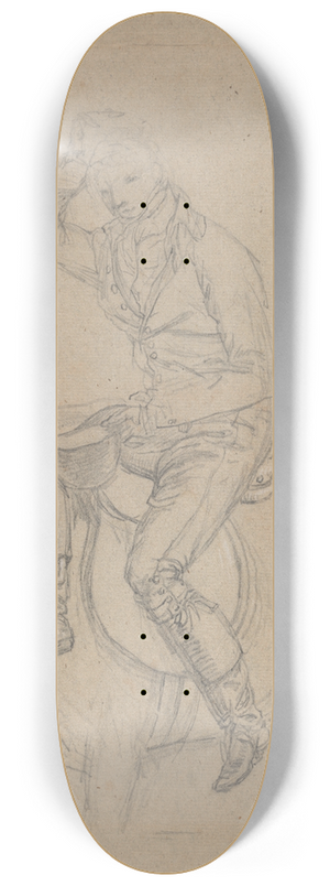 James Ward - Sir Charles Blunt at the Death of the Boar 8.25 inch art skate deck