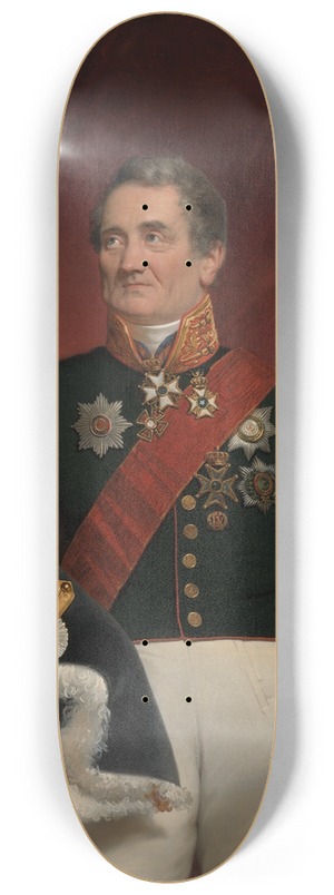 Jan Adam Kruseman - J.C. de Brunet, consul general of Russia in Amsterdam 8.25 inch art skate deck