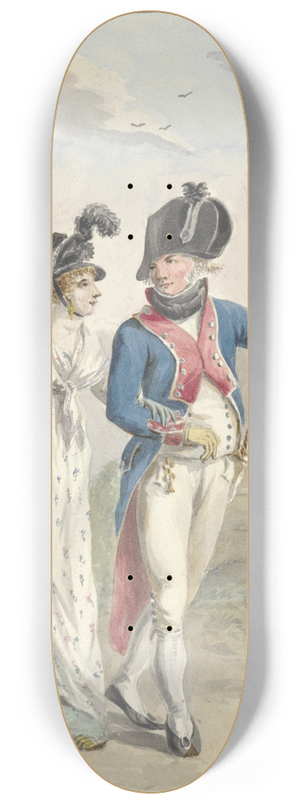 Jan Anthonie Langendijk - Bataafse officier der 1ste Halve Brigade, 1801 8.25 inch art skate deck Jan Anthonie Langendijk - Bataafse officier der 1ste Halve Brigade, 1801 8.25 inch art skate deck