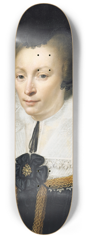 Jan Anthonisz van Ravesteyn - Half-Length Portrait of a Lady 8.25 inch art skate deck