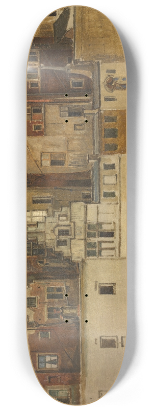 Jan August Hendrik Leys - Houses of Old Antwerp, Handschoenmarkt 8.25 inch art skate deck Jan August Hendrik Leys - Houses of Old Antwerp, Handschoenmarkt 8.25 inch art skate deck