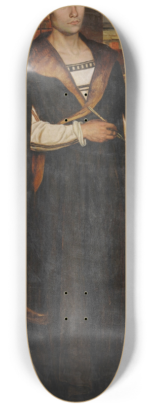Jan August Hendrik Leys - The Painter Quinten Massijs 8.25 inch art skate deck Jan August Hendrik Leys - The Painter Quinten Massijs 8.25 inch art skate deck