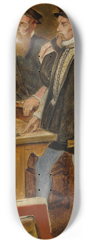 Jan August Hendrik Leys - The Studio of Frans Floris 8.25 inch art skate deck