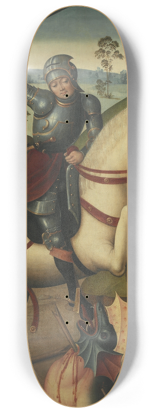 Jan Baegert - St Catherine ; St George and the Dragon 8.25 inch art skate deck Jan Baegert - St Catherine ; St George and the Dragon 8.25 inch art skate deck
