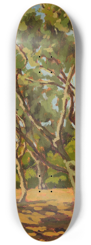 Jan Bohuszewicz - Olives and sunny glade 8.25 inch art skate deck
