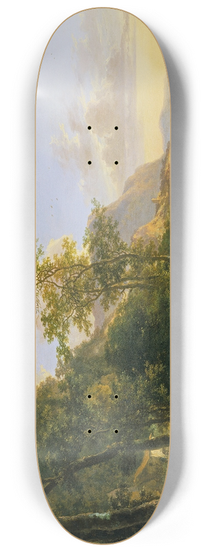 Jan Both - Italian Coast Scene 8.25 inch art skate deck
