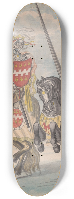 Jan Brandes - Ridders met de familiewapens van Brandes en Hirschman 8.25 inch art skate deck