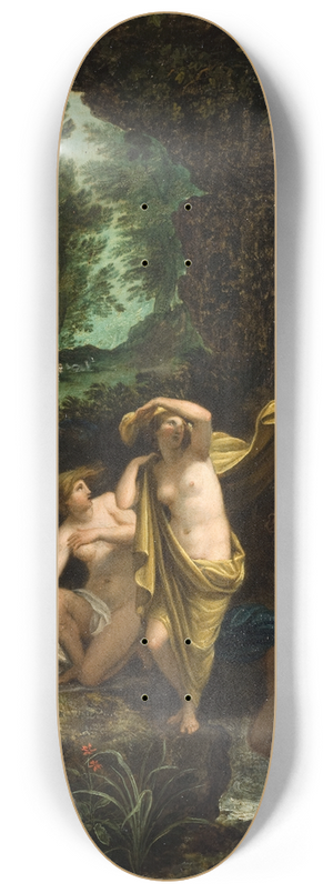 Jan Brueghel The Elder - Landscape with Diana and Acteon 8.25 inch art skate deck