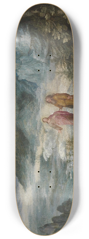 Jan Brueghel The Elder - Mountain Landscape With The Temptation Of Christ 8.25 inch art skate deck