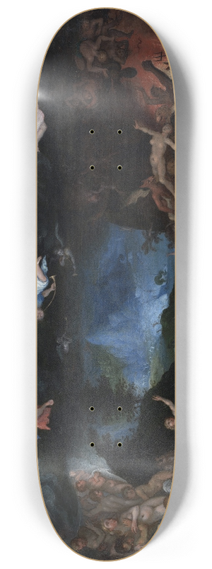 Jan Brueghel The Elder - The Last Judgement 8.25 inch art skate deck Jan Brueghel The Elder - The Last Judgement 8.25 inch art skate deck