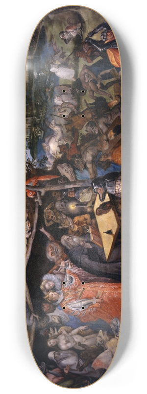 Jan Brueghel The Elder - The Temptation of Saint Anthony 8.25 inch art skate deck