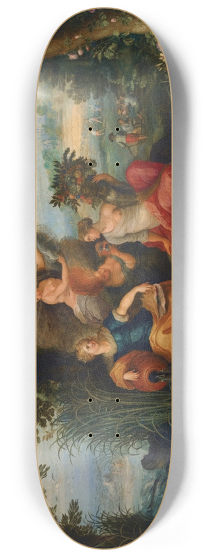 Jan Brueghel the Younger - Allegory Of The Four Elements 8.25 inch art skate deck
