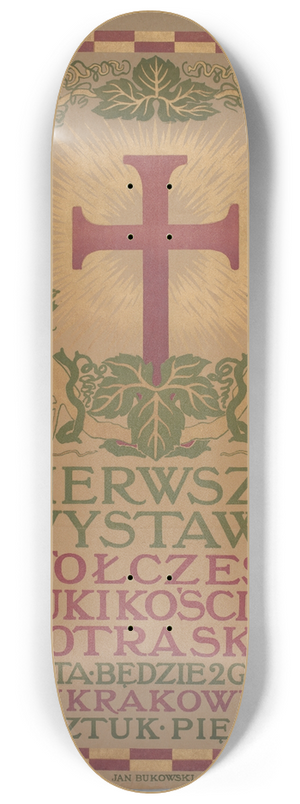 Jan Bukowski - Pierwsza wystawa wspczesnej sztuki kocielnej 8.25 inch art skate deck