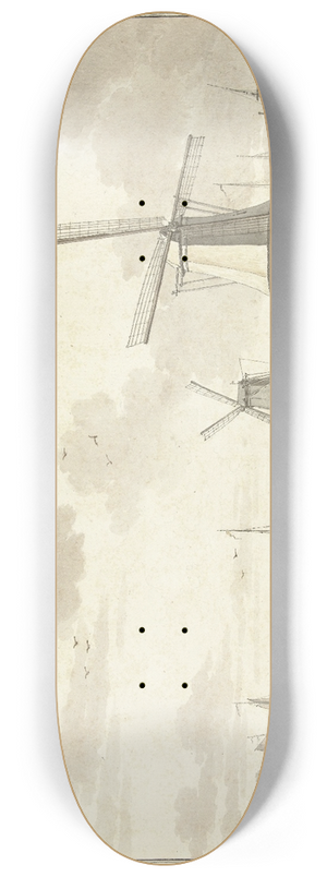 Jan Bulthuis - Gezicht aan de Zandhoek, buiten Haarlemmerpoort te Amsterdam 8.25 inch art skate deck Jan Bulthuis - Gezicht aan de Zandhoek, buiten Haarlemmerpoort te Amsterdam 8.25 inch art skate deck