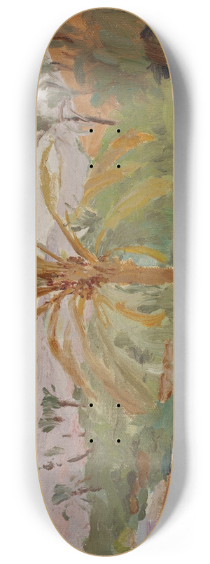 Jan Cigliski - Biskra (Oasis with Palm Trees) 8.25 inch art skate deck