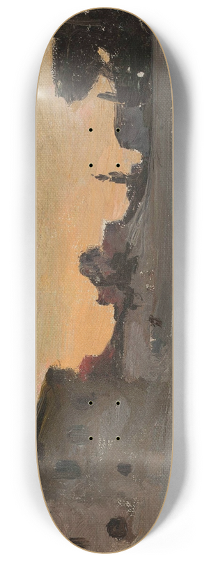 Jan Cigliski - Corinth. From the journey to Greece 8.25 inch art skate deck