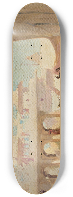 Jan Cigliski - Courtyard of maharajahs palace. From the journey to India 8.25 inch art skate deck Jan Cigliski - Courtyard of maharajahs palace. From the journey to India 8.25 inch art skate deck