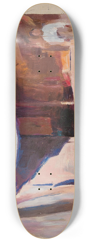 Jan Cigliski - In front of a house. From the journey to Constantinople 8.25 inch art skate deck