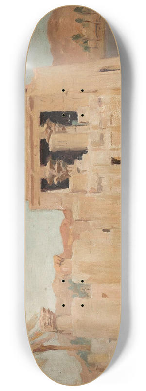 Jan Cigliski - Luxor  bank of the Nile. From the journey to Egypt 8.25 inch art skate deck Jan Cigliski - Luxor  bank of the Nile. From the journey to Egypt 8.25 inch art skate deck