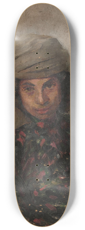 Jan Cigliski - Portrait of a Jewess. From the journey to Crimea 8.25 inch art skate deck