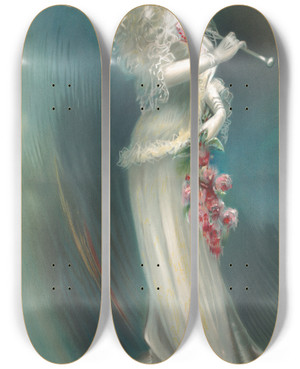 Triptych art skateboard deck of Bryson Ruth by Bryson (19-20-)