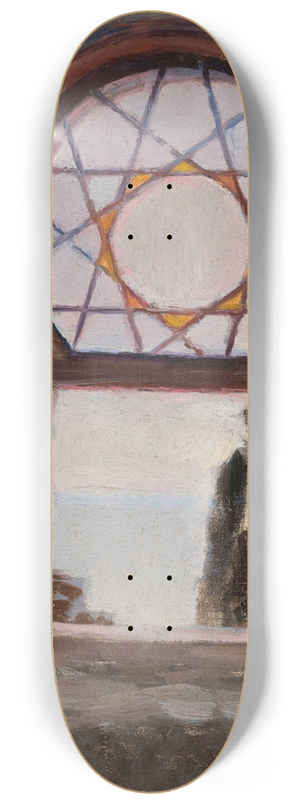 Jan Cigliski - Window of the Bakhchi-Dere villa in Yalta. From the journey to Crimea 8.25 inch art skate deck