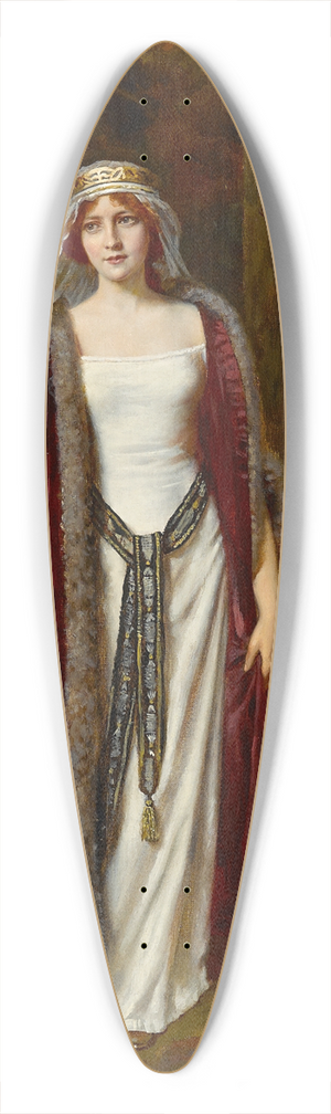 Abbey Altson - A message for her lover 39.3 inch art pintail longboard deck