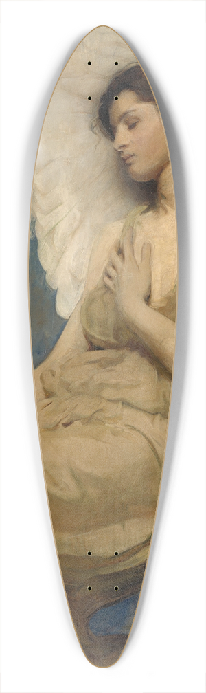Abbott Handerson Thayer - Winged Figure 39.3 inch art pintail longboard deck