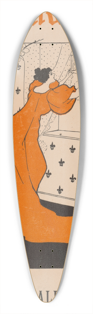 Abby E. Underwood - Romance for May 39.3 inch art pintail longboard deck