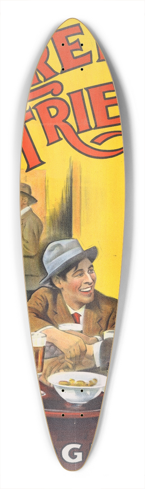 A.B.C. Co. - Three friends 39.3 inch art pintail longboard deck