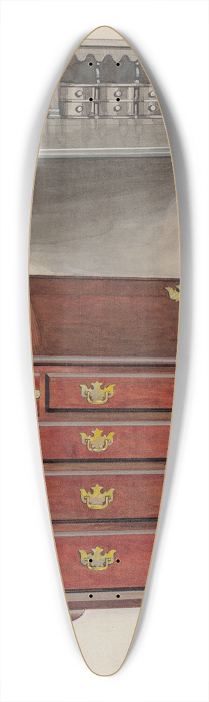 Aaron Dermansky - Desk 39.3 inch art pintail longboard deck