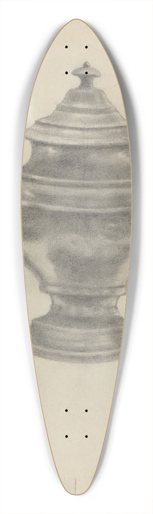 Aaron Dermansky - Pewter Teapot 39.3 inch art pintail longboard deck