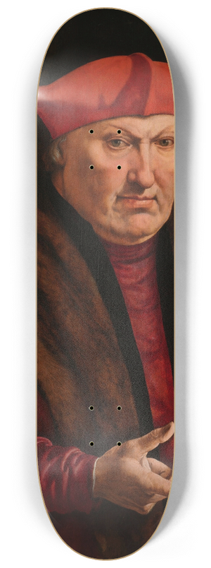 Jan Cornelisz Vermeyen - Portrait of Erard de la Marck 8.25 inch art skate deck
