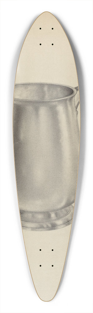 Aaron Fastovsky - Silver Mug 39.3 inch art pintail longboard deck