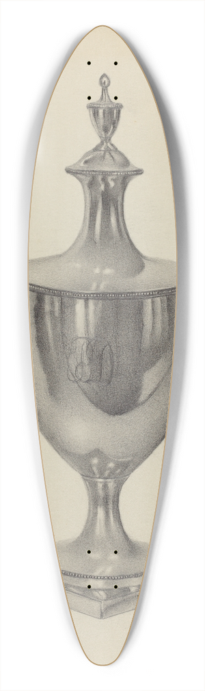 Aaron Fastovsky - Silver Sugar Bowl 39.3 inch art pintail longboard deck