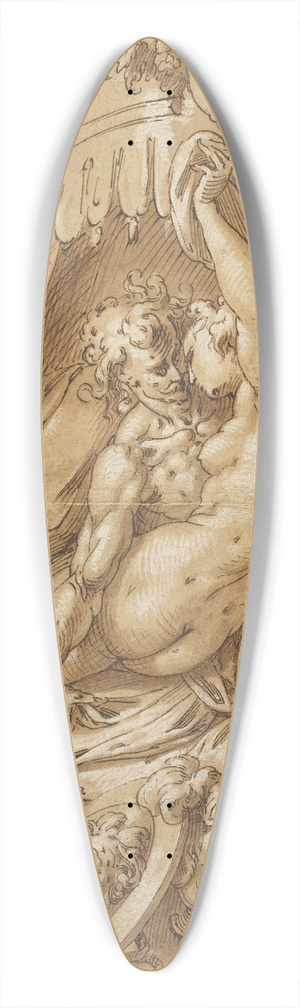 Abraham Bloemaert - Mars and Venus 39.3 inch art pintail longboard deck