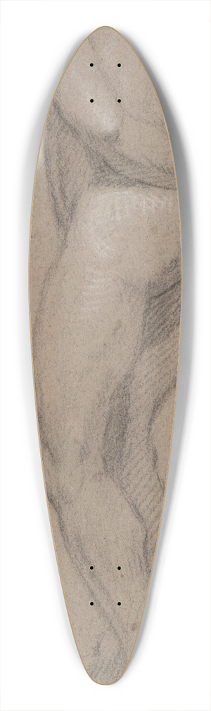 Abraham Bloemaert - Standing MaleNude 39.3 inch art pintail longboard deck
