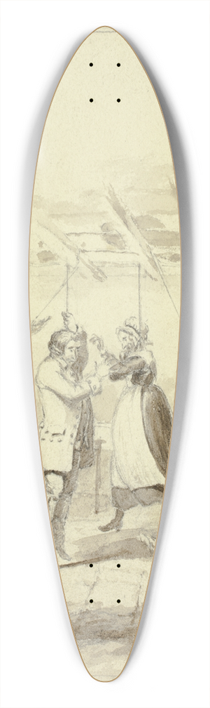 Abraham Cooper - The Hanging 39.3 inch art pintail longboard deck