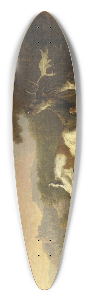 Abraham Hondius - The Deer Hunt 39.3 inch art pintail longboard deck