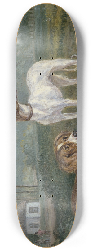 Jan Dasveldt - Two Dogs 8.25 inch art skate deck