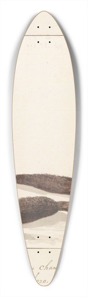 Abraham-Louis-Rodolphe Ducros - Zeldzame plant van eiland Gozo 39.3 inch art pintail longboard deck
