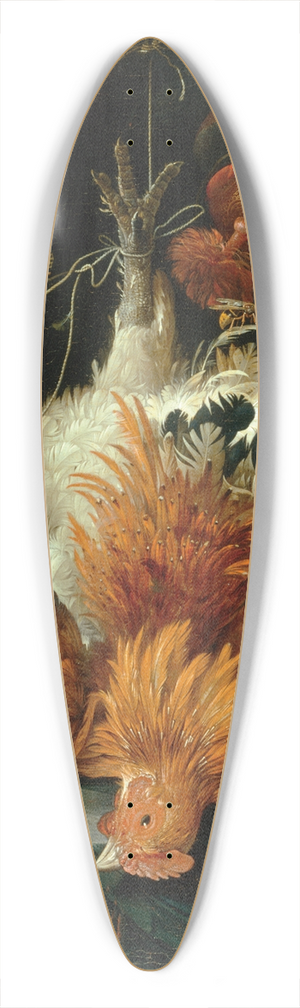 Abraham Mignon - Still Life with Dead Poultry 39.3 inch art pintail longboard deck