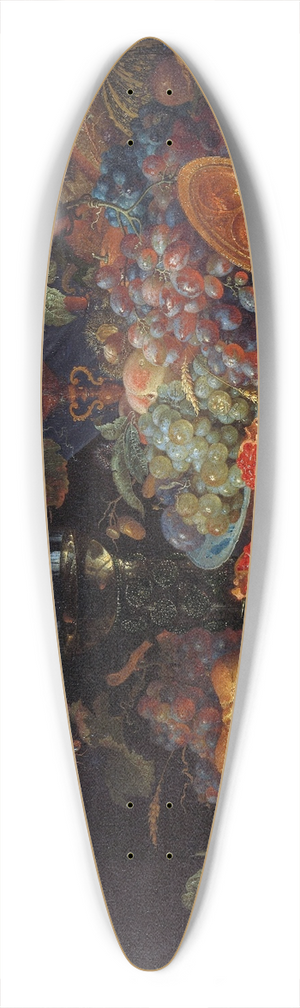 Abraham Mignon - Still Life with Fruit and Oysters 39.3 inch art pintail longboard deck