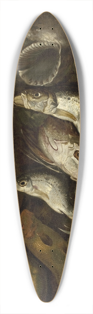 Abraham van Beijeren - Fish 39.3 inch art pintail longboard deck