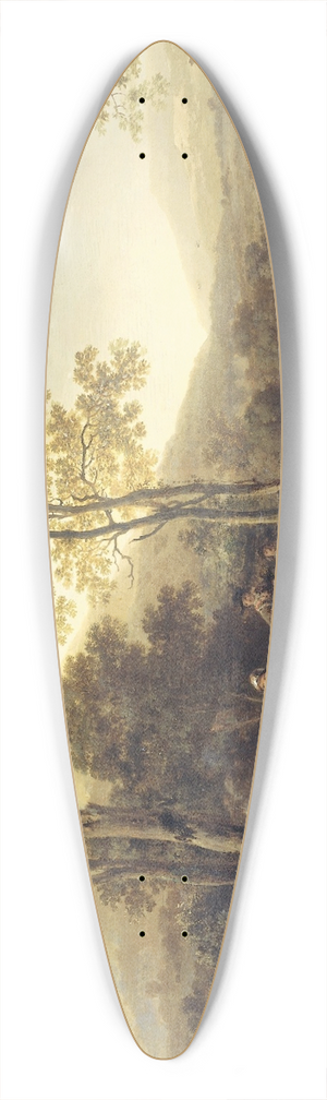 Abraham Van Calraet - Cavalry Skirmish 39.3 inch art pintail longboard deck