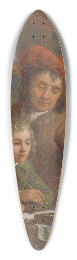 Abraham Van Strij - The Drawing Lesson 39.3 inch art pintail longboard deck