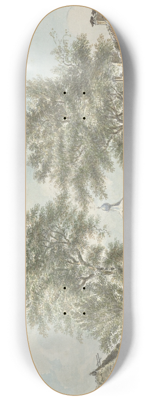 Jan de Beijer - Gezicht op Scherpenzeel 8.25 inch art skate deck